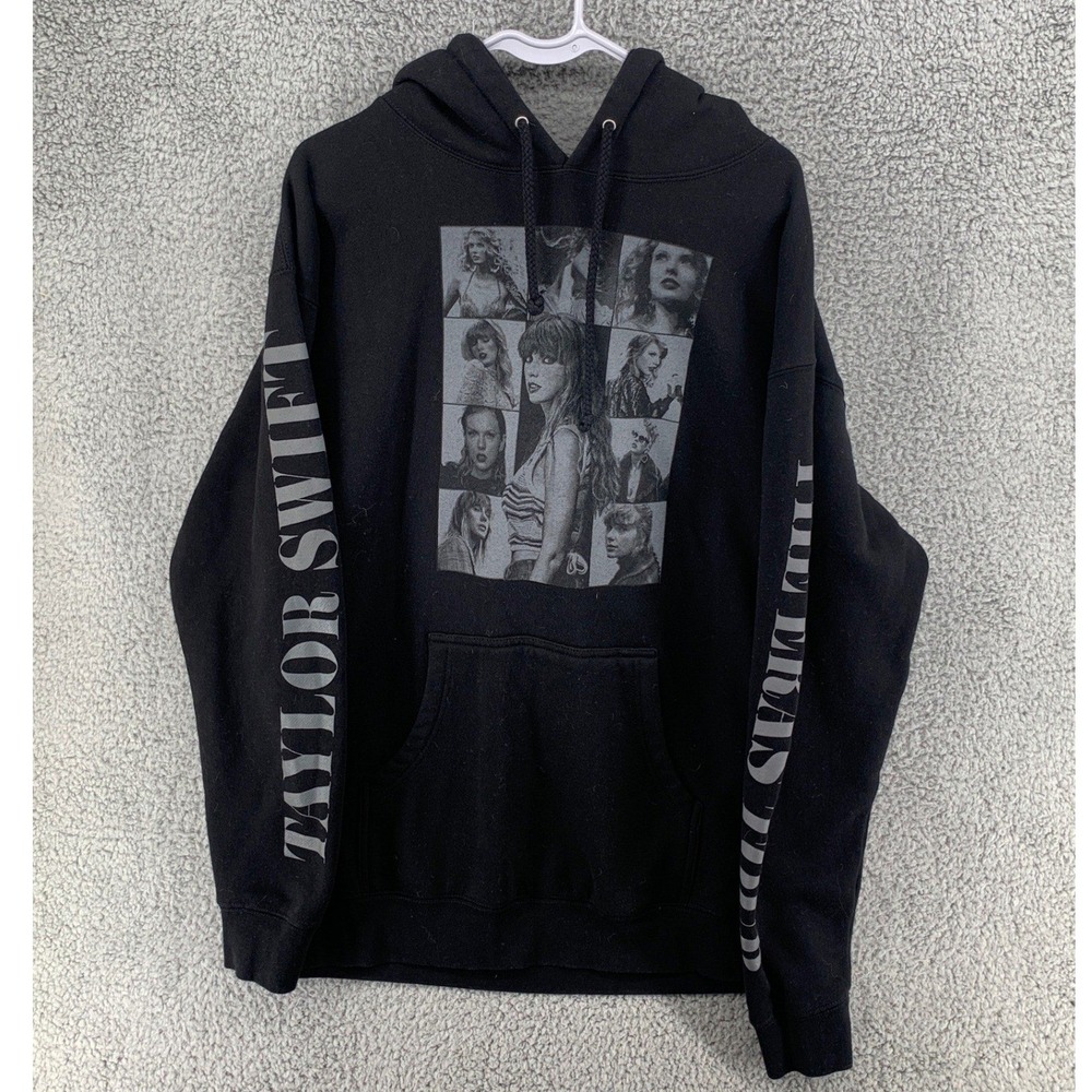 Taylor Swift The Eras Tour Black Concert Hoodie Sweatshirt Men's Sz‎ Large
